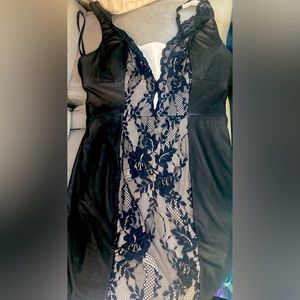 Small BEBE Mid/Mesh Evening Dress